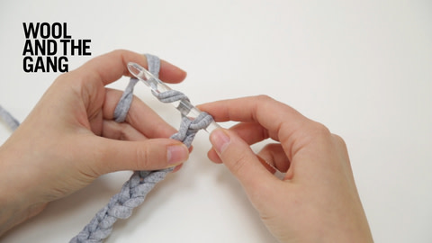 How to work half double crochet - step 2