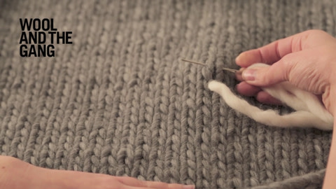 How to Duplicate Stitch on Knitting - Step 4