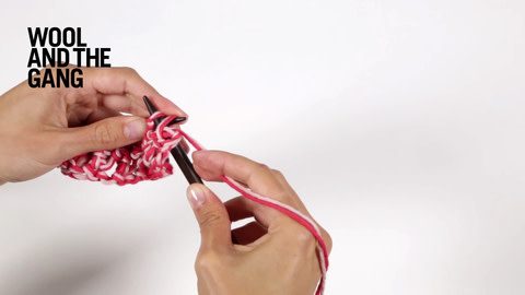 How to knit the lace stitch - Step 10