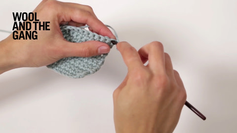 How To:  Single Crochet Through The Back Loop - Step 3