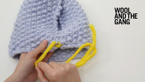 How To: Do A Vertical Invisible Seam With Moss Stitch (Seed Stitch) - Step 4