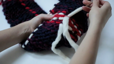 How To Knit A Tartan Scarf - Step 6