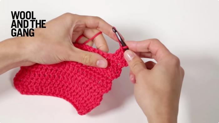 How to crochet: Increase in double crochet - Step 2