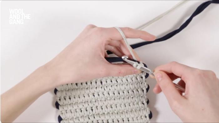 How To Crochet A Single Crochet Casing Stitch - Step 5
