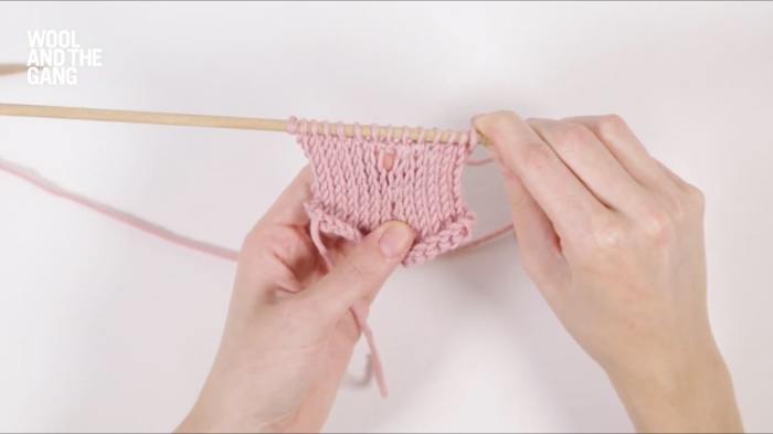 How To Knit: Buttonhole - Step 7