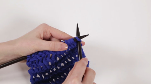 How To Wrap Knit 1 - Step 1