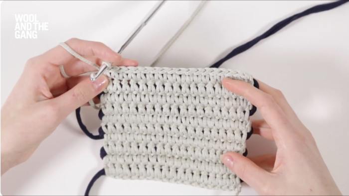 How To Crochet A Single Crochet Casing Stitch - Step 7