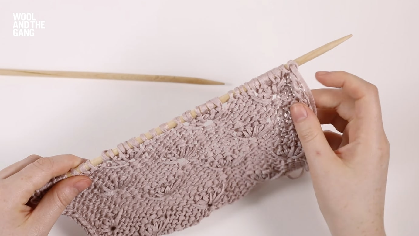 How To: Knit Dandelion Stitch - Step 9