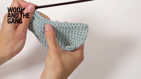 How To:  Single Crochet Through The Back Loop - Step 5