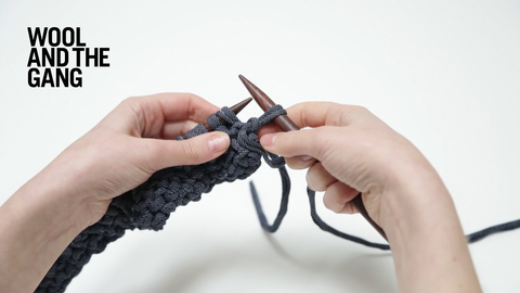 How To: Knit Woven Stitch - Step 7