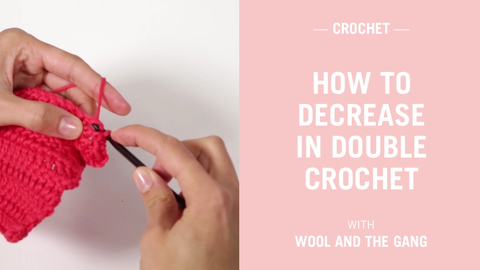How to decrease in double crochet - Step 1