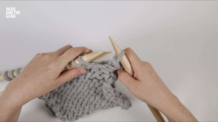 How To Knit A Three Needle Bind Off - Step 4