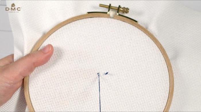 How to start your cross stitch -step 6