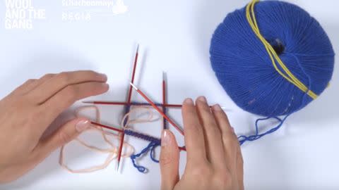 How To Cast On Using Double Pointed Needles - Step 11