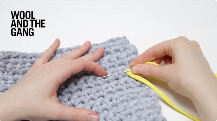 How to weave in your ends in crochet - step 3