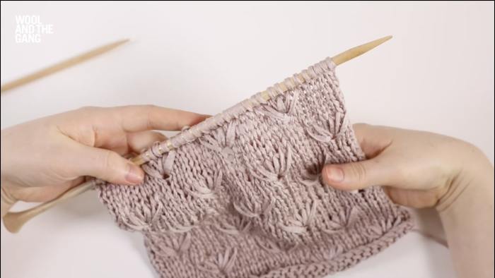 How To: Knit Dandelion Stitch - Step 14