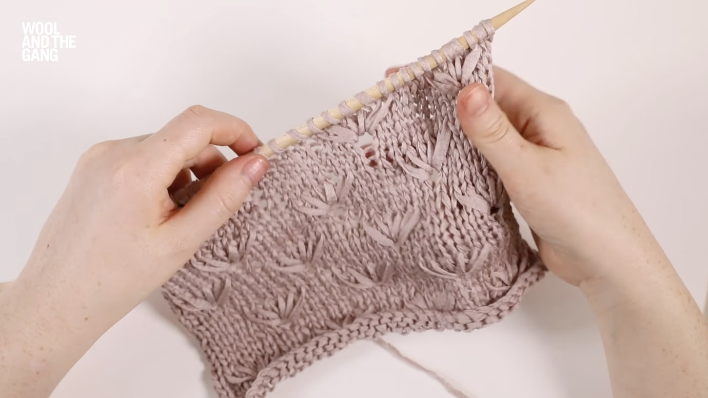 How To: Knit Dandelion Stitch - Step 10