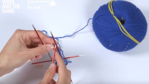 How To Cast On Using Double Pointed Needles - Step 8