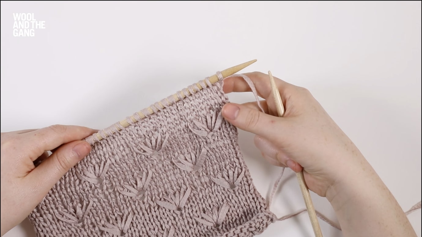 How To: Knit Dandelion Stitch - Step 11