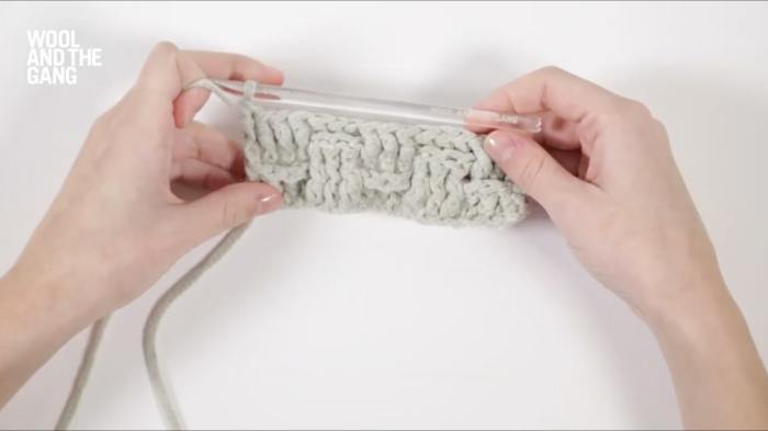 How To Crochet Basketweave Stitch - Step 9