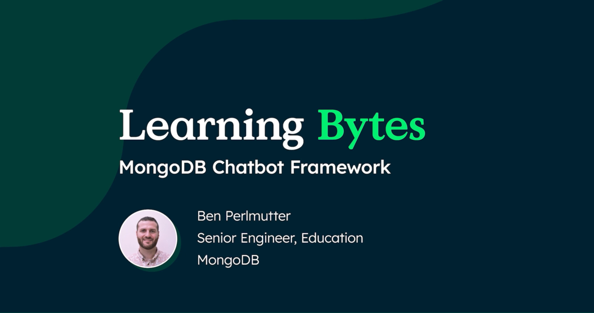 MongoDB Chatbot Framework Learning Byte