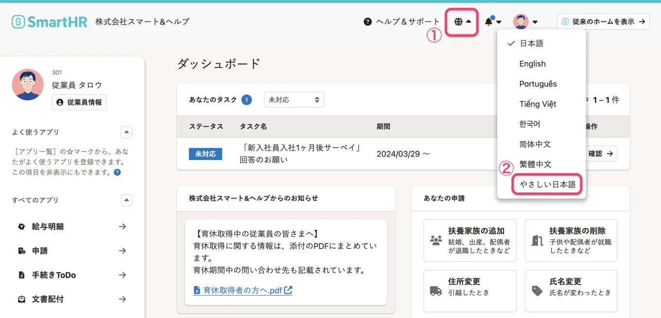 やさしい日本語の利用方法を示した図