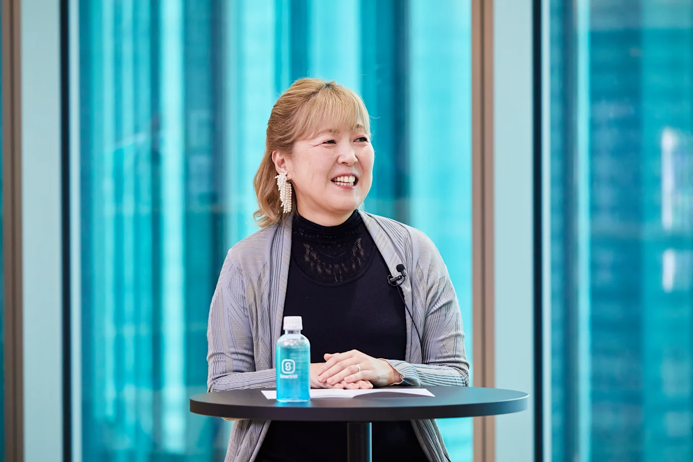 笑顔の笹原さん