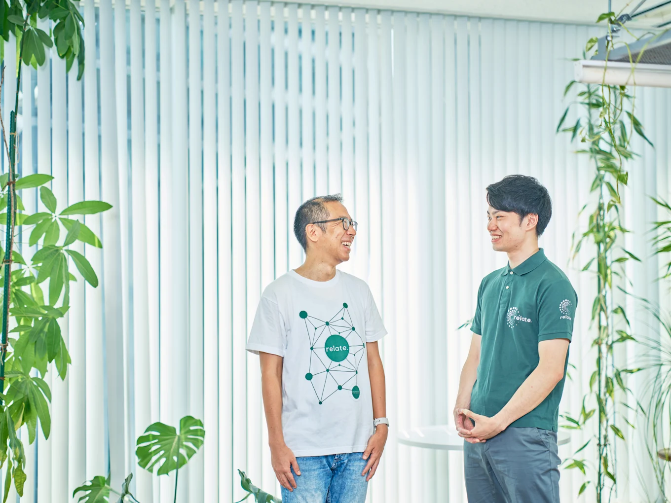 未来を語る坂井さんと服部さん