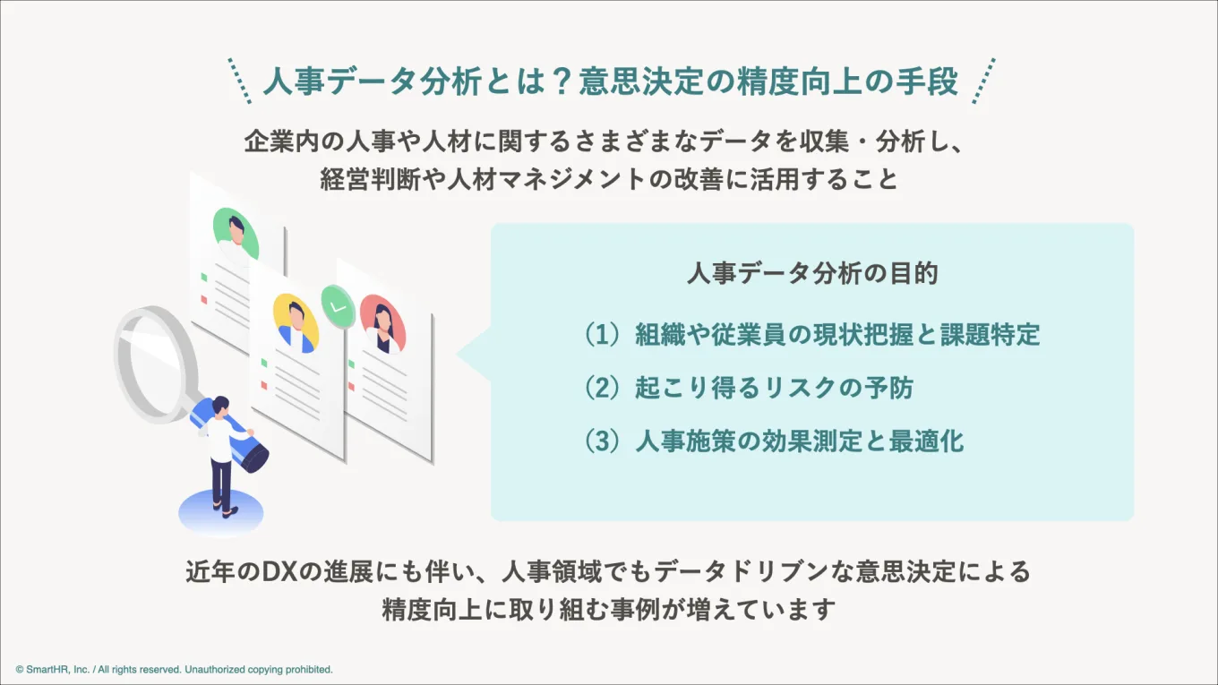 人事データの概要について本文の内容をまとめた図