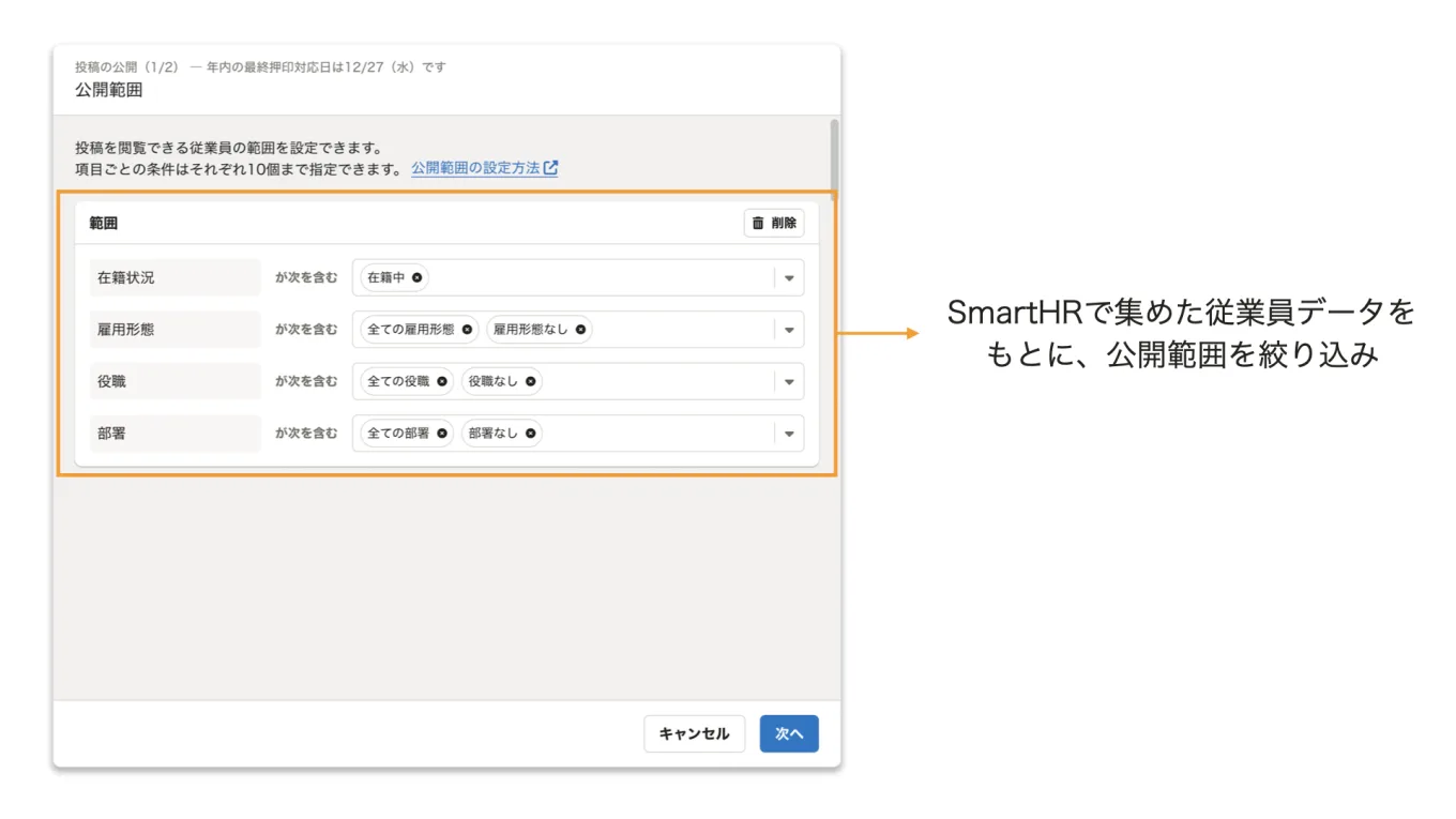 お知らせ機能の管理画面の説明（2）