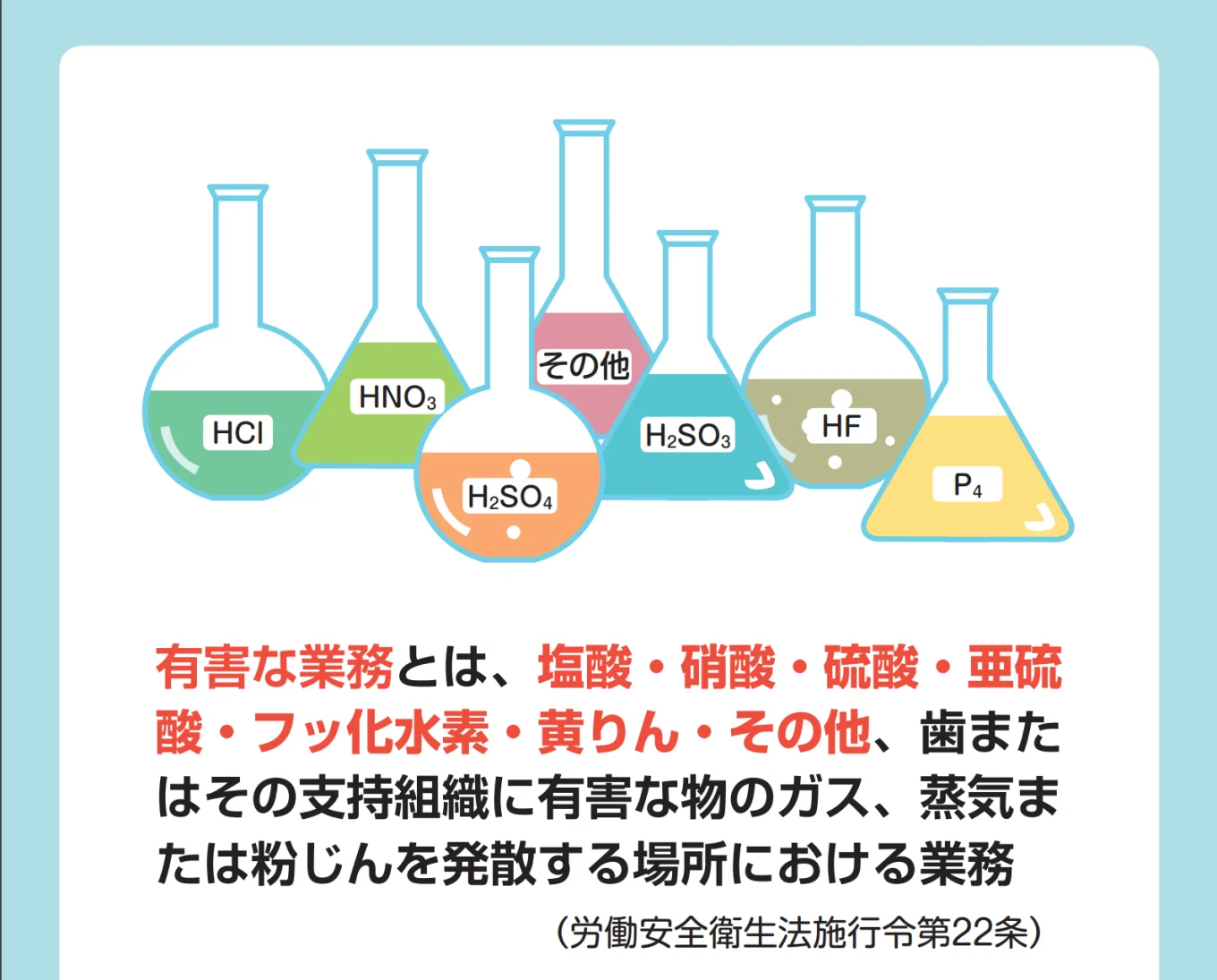 労働安全衛生法による有害業務