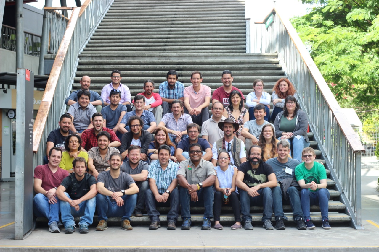 Members of the Atelopus Survival Initiative at a workshop in Medellín, Colombia.