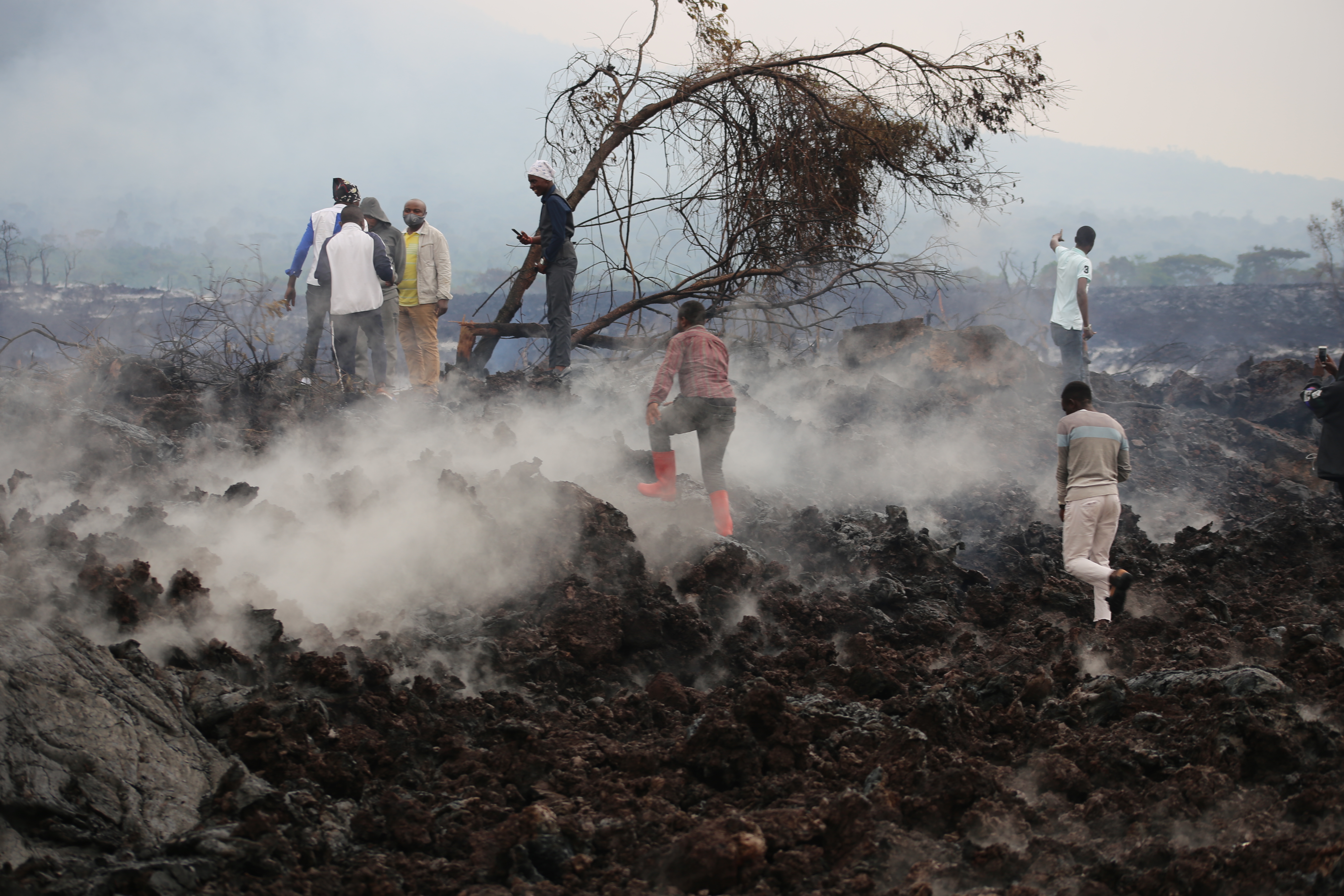 Recovering from the eruption of Mount Nyiragongo