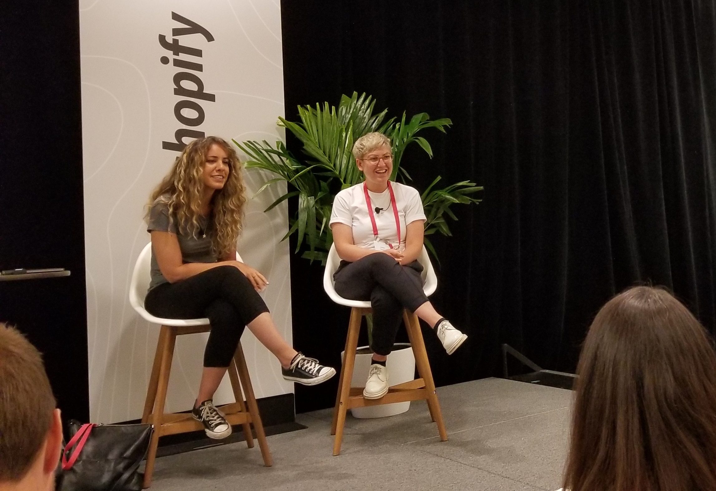 Jordan and Trudy at Juno College 