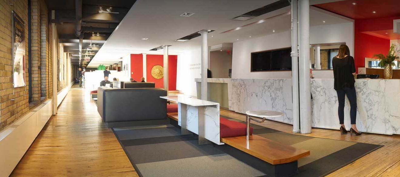 Publicis Canada's lobby in Toronto, Ontario.