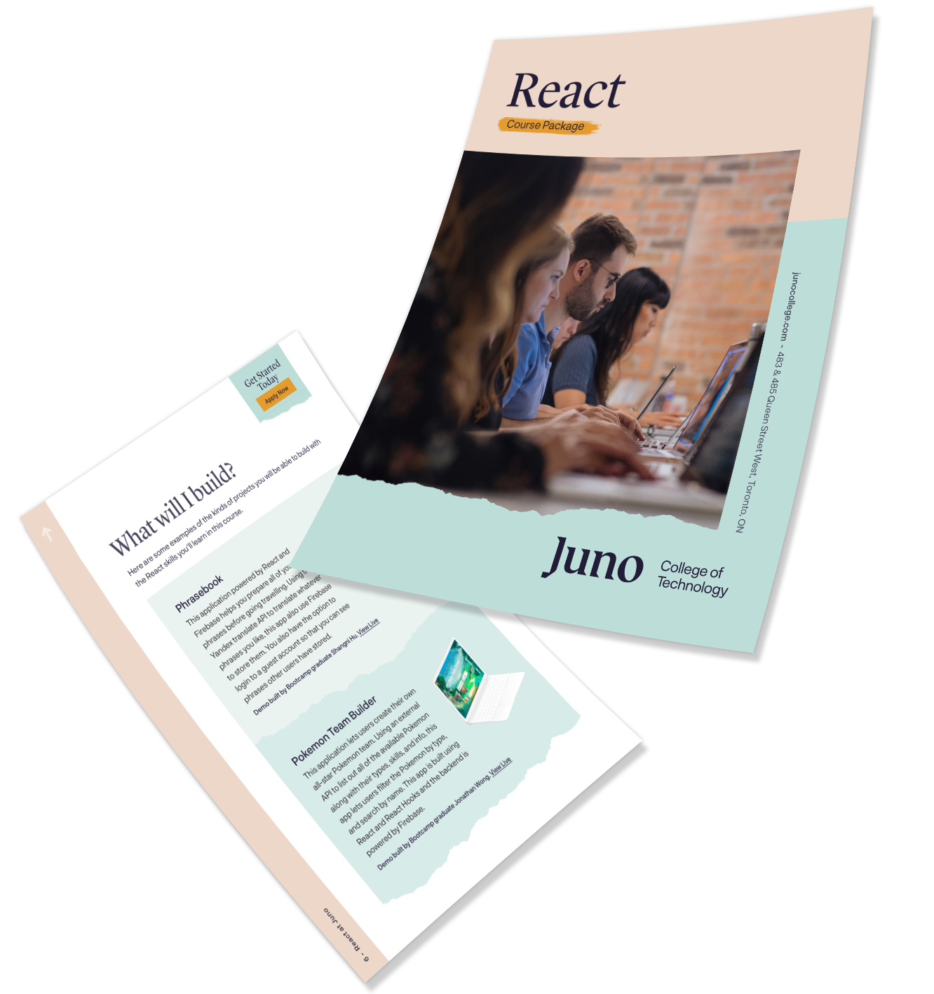 Juno React Course Package Floating Mockup