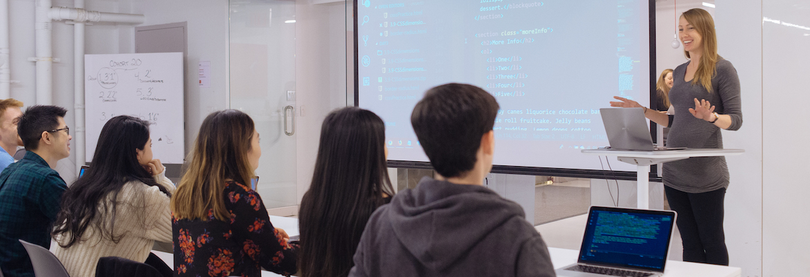 Karley Teaching Web Development at HackerYou