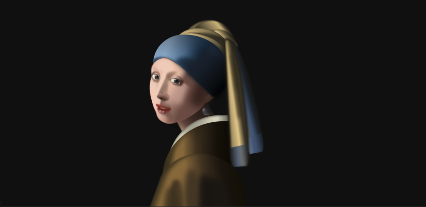 CSS Art of The Girl With The Pearl Earring