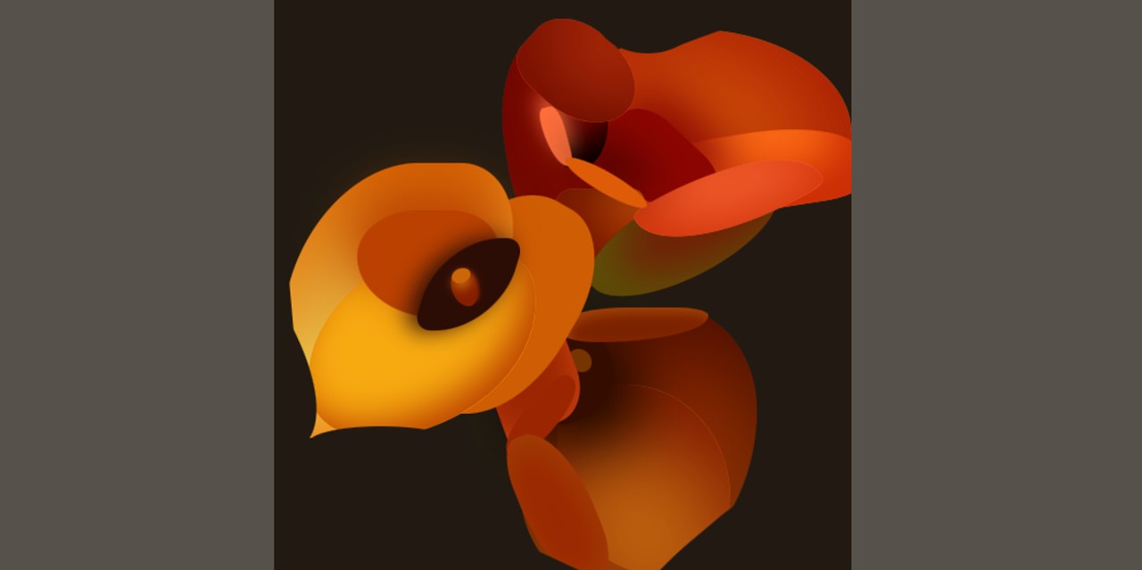 Laura Salgado's CSS art of lilies