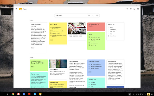 Blog: Chrome Extensions: Google Keep