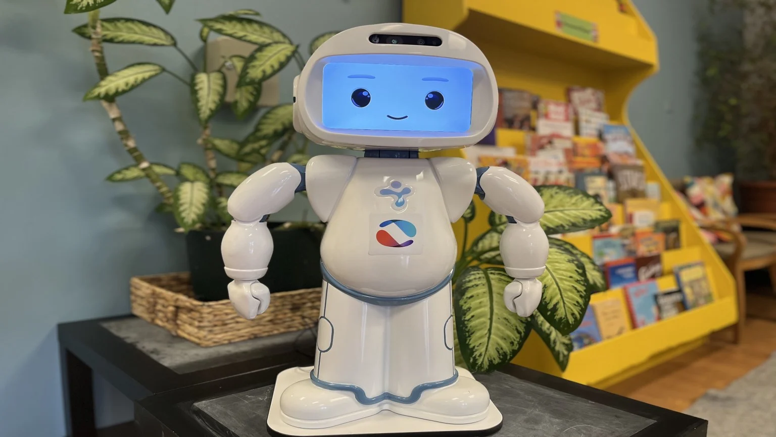 QT, the social robot that is used in Learning Disabilities Society’s programs. 