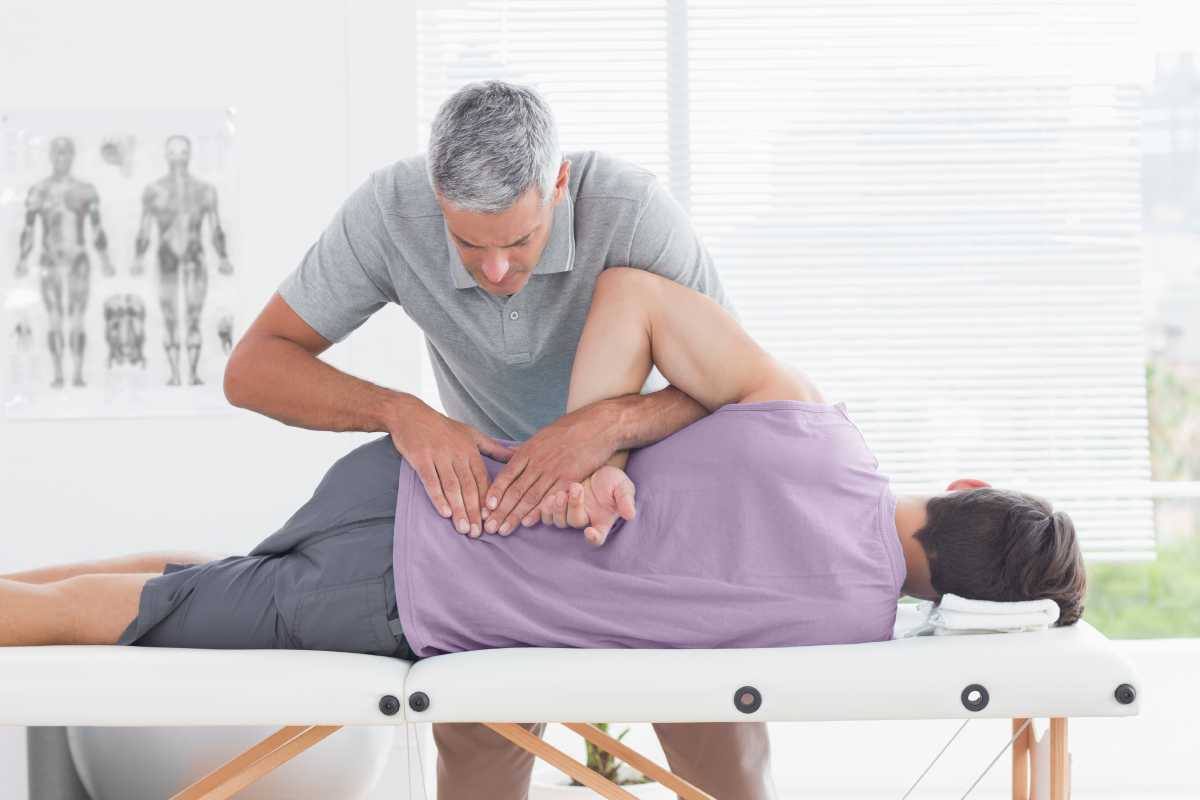 Massage therapist in a multidisciplinary clinic.