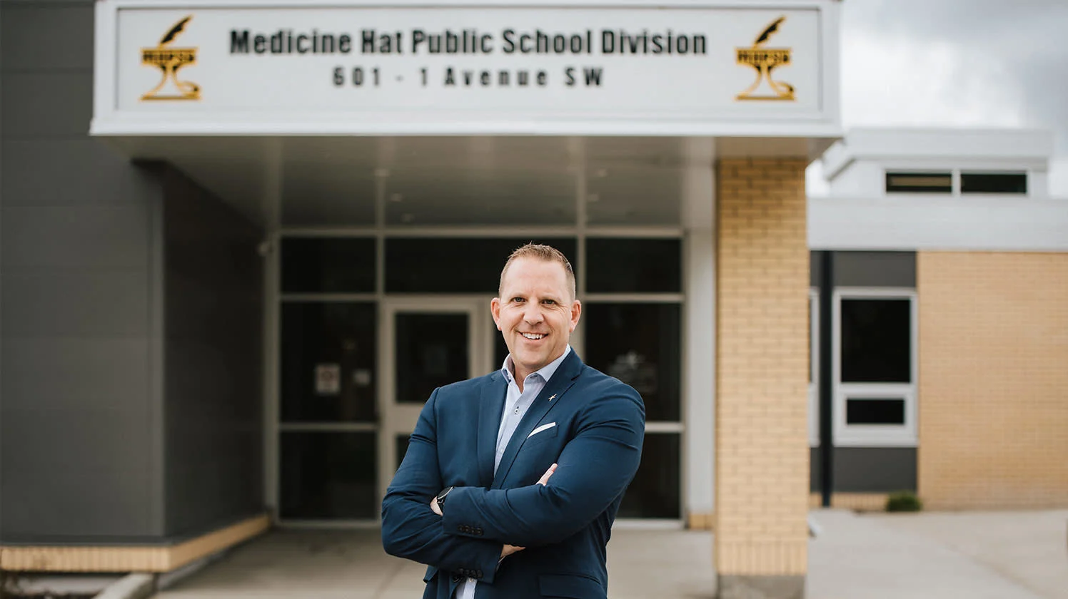 Mark Davidson, directeur du district scolaire public de Medicine Hat.