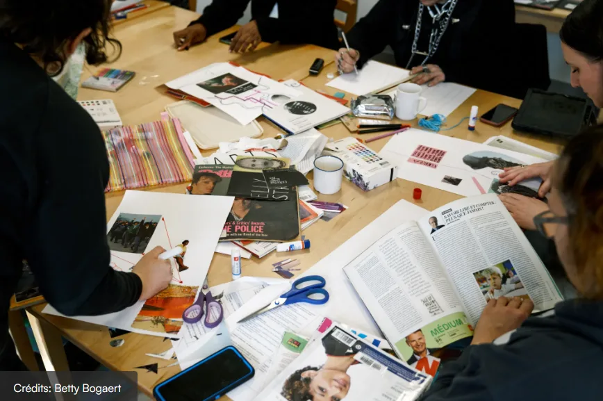 Des jeunes autochtones créent des œuvres d’art lors d’un atelier idAction d’Exeko.