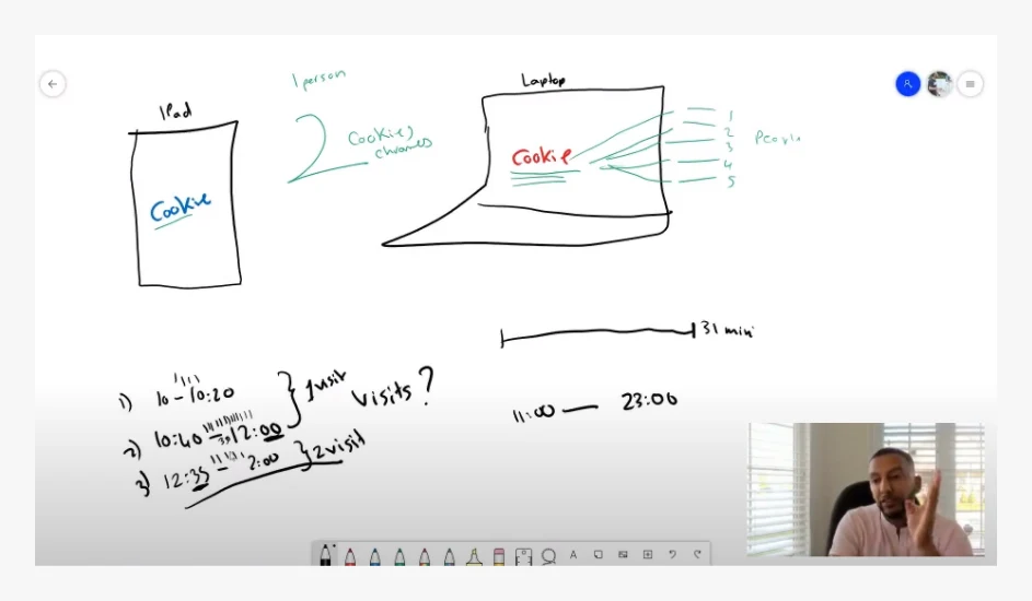 A screenshot from a Junior Analytics Development Experience (JADE) learning session.