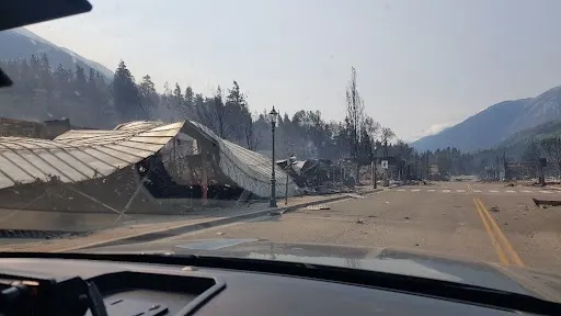 Lytton after wildfires