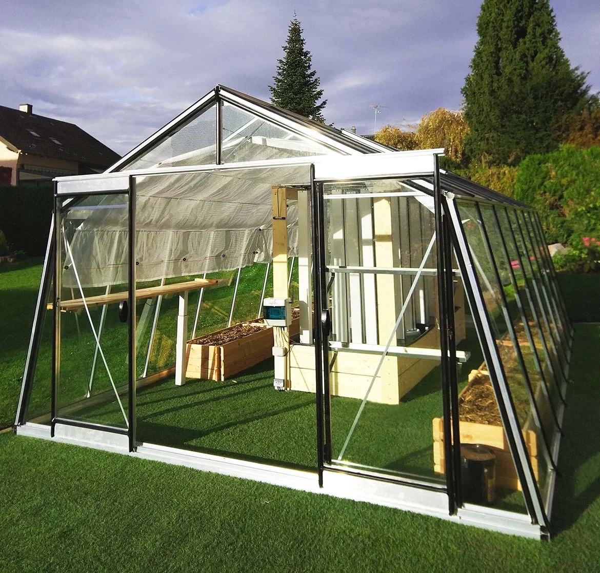 A greenhouse being used in AgriLab