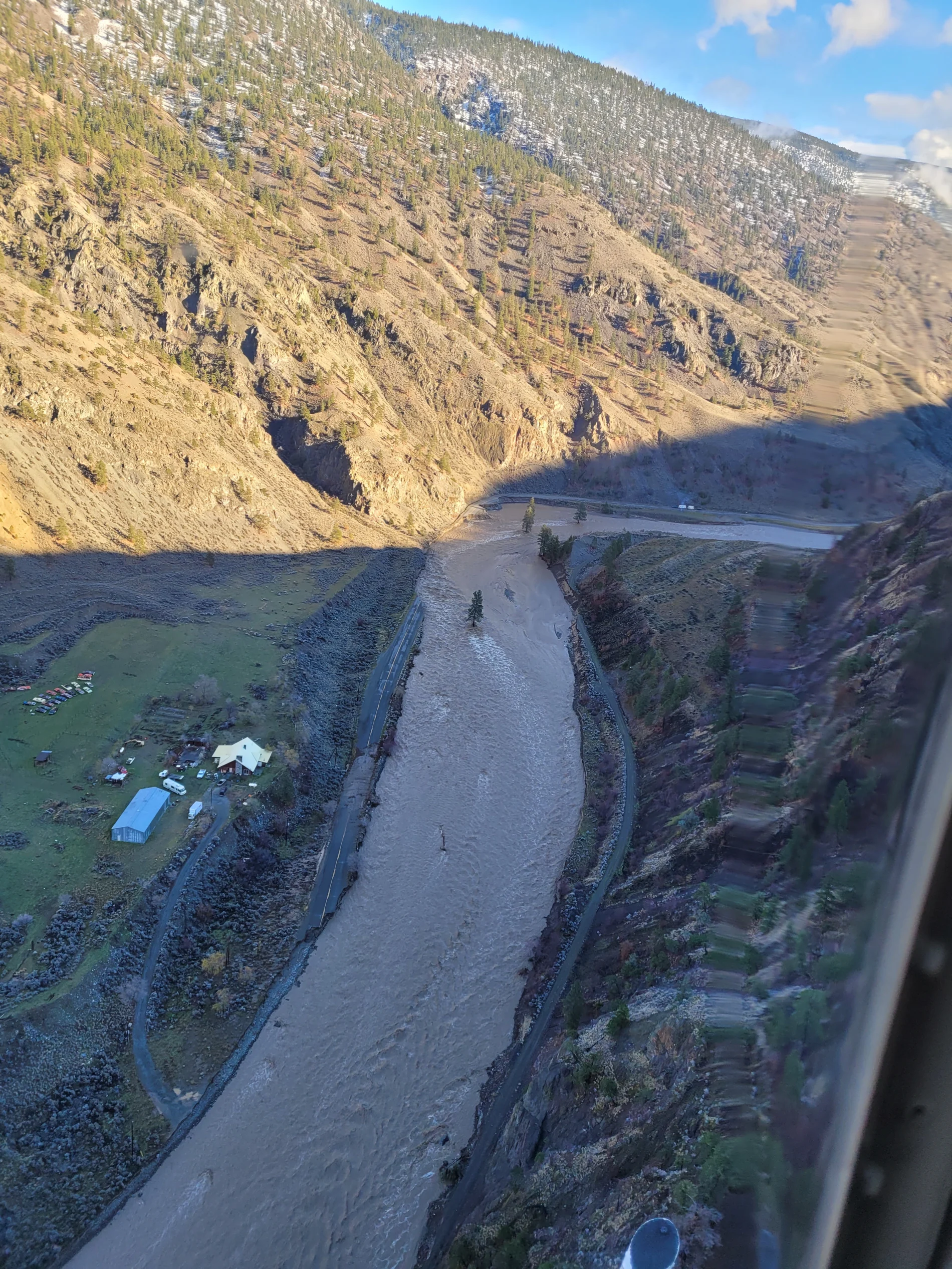  L’autoroute 8, près de la localité de Spences Bridge.

