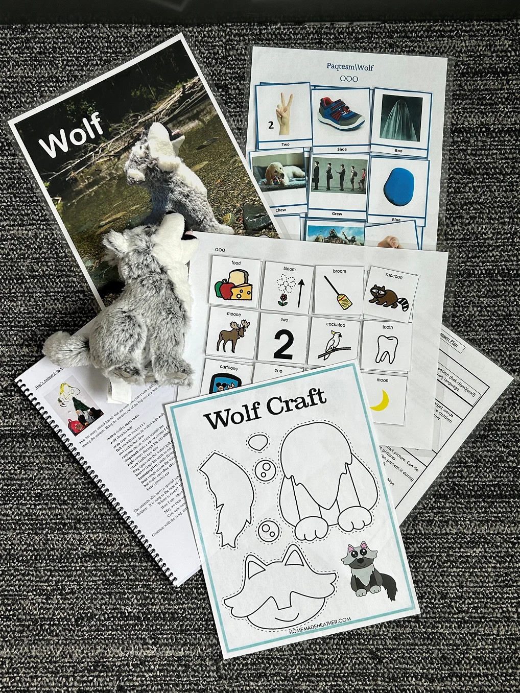 Documents de travail des élèves sur les loups