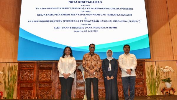 ASDP Gandeng Pelindo dan Pelni Tingkatkan Layanan Penyeberangan